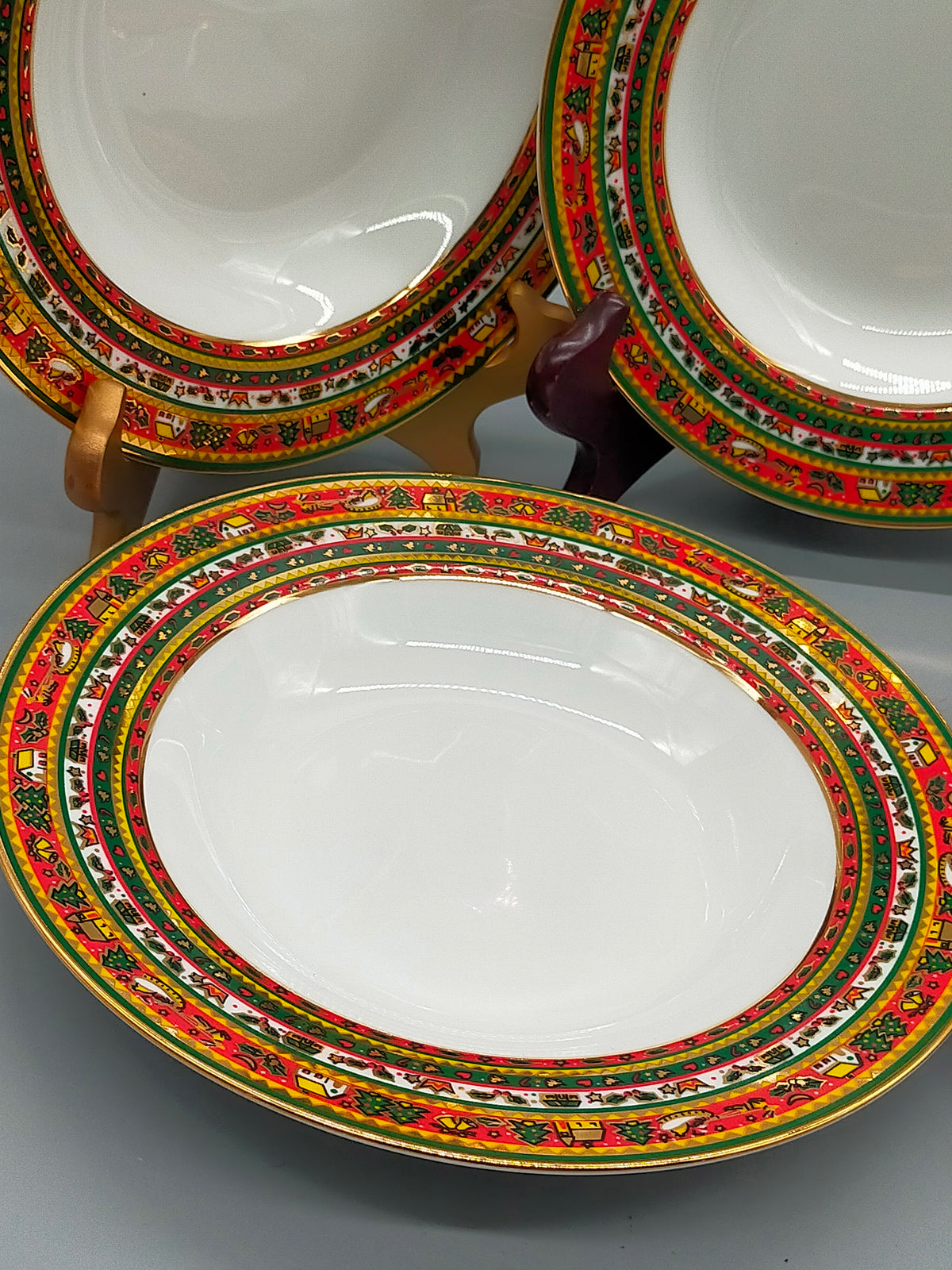 Elegante Ahorn Porzellanschalen – Dekoratives Set