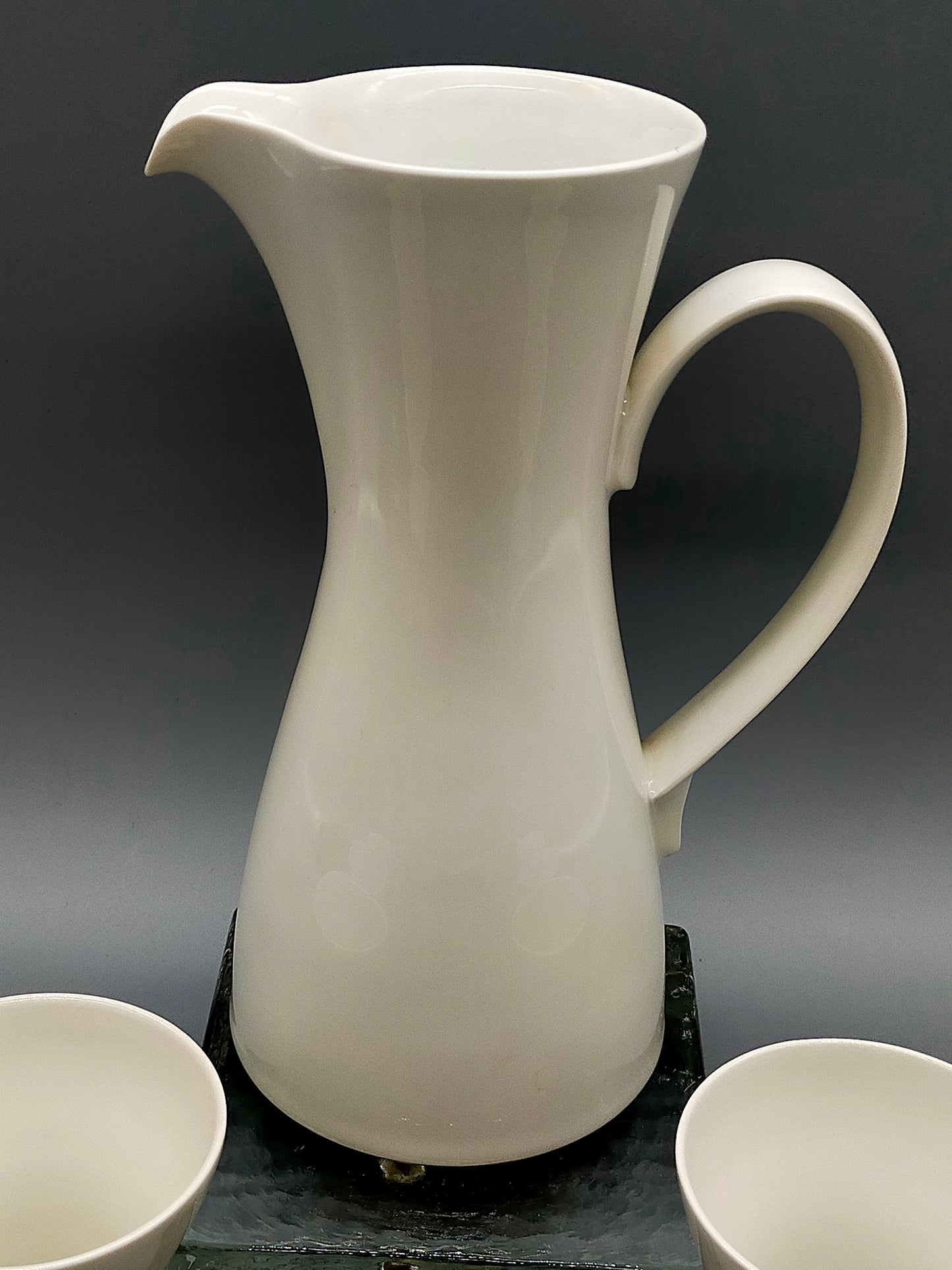 Elegante KPM Berlin Porzellan Kanne mit 6 Bechern – Set Design