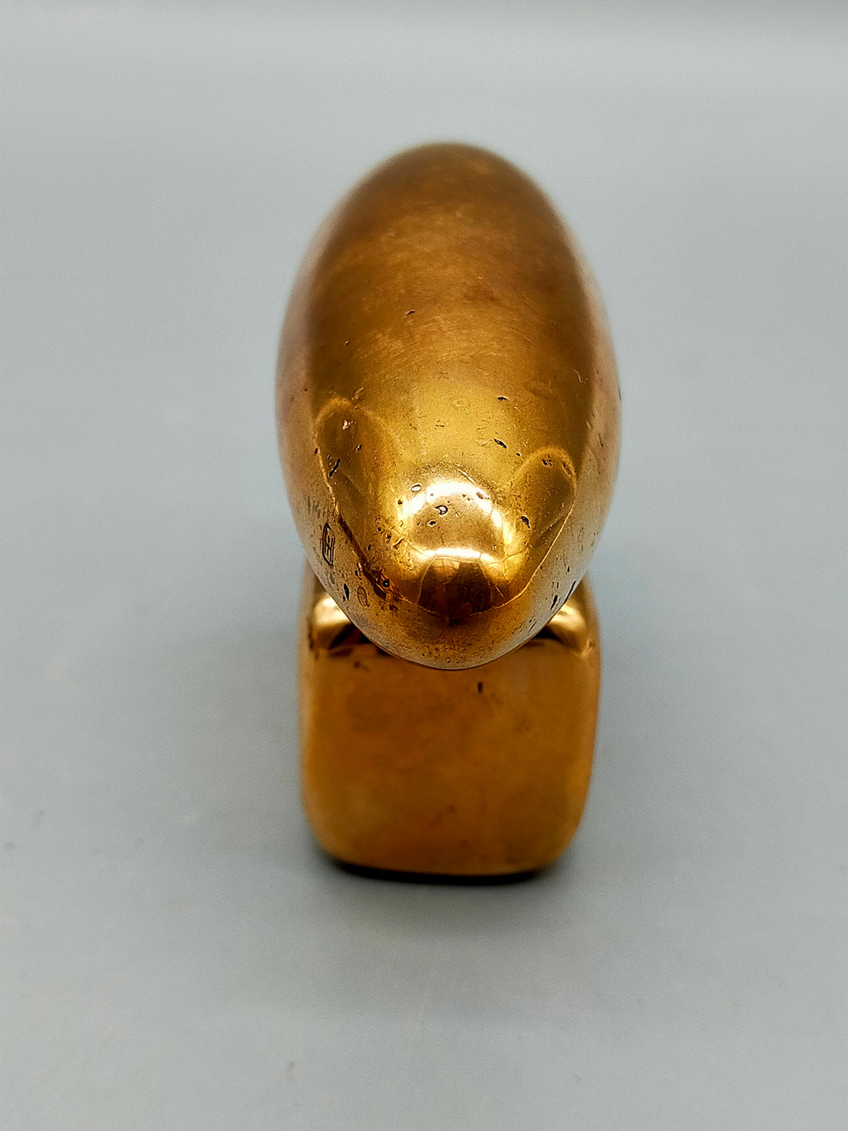 Moderne Messing Skulptur – Abstrakte Design Deko Figur
