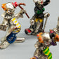 6er Set Antike Clown Figuren – Handbemalte Metall Aus Italy
