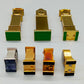 Du Château - Set aus 7 Miniatur Standuhren & Kaminuhren Messing
