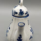 Delft Blauw Miniatur-Teegeschirr im Weidenkoffer – Handbemalt