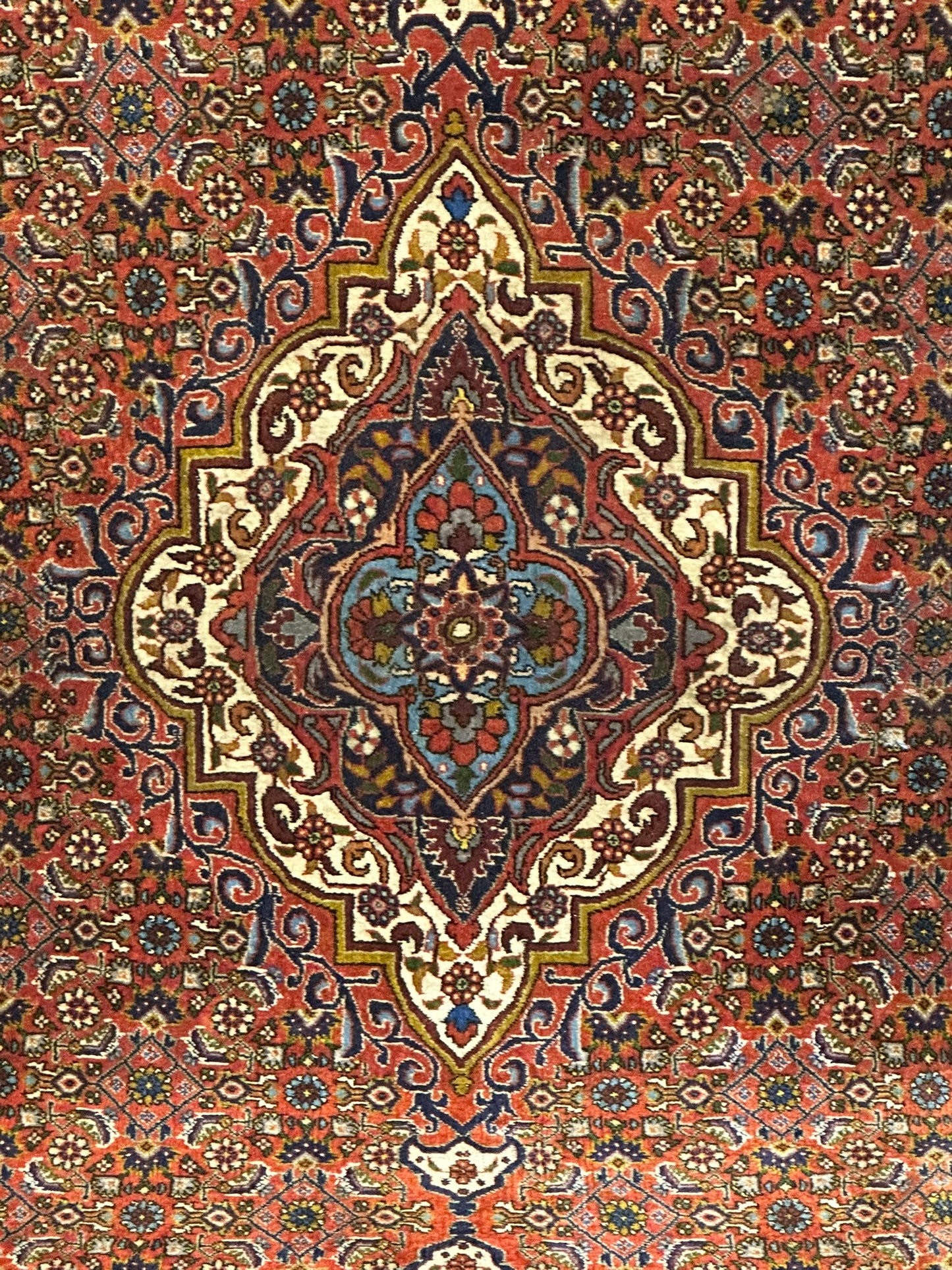 Orientteppich handgeknüpft Bidjar Läufer 320x90 cm