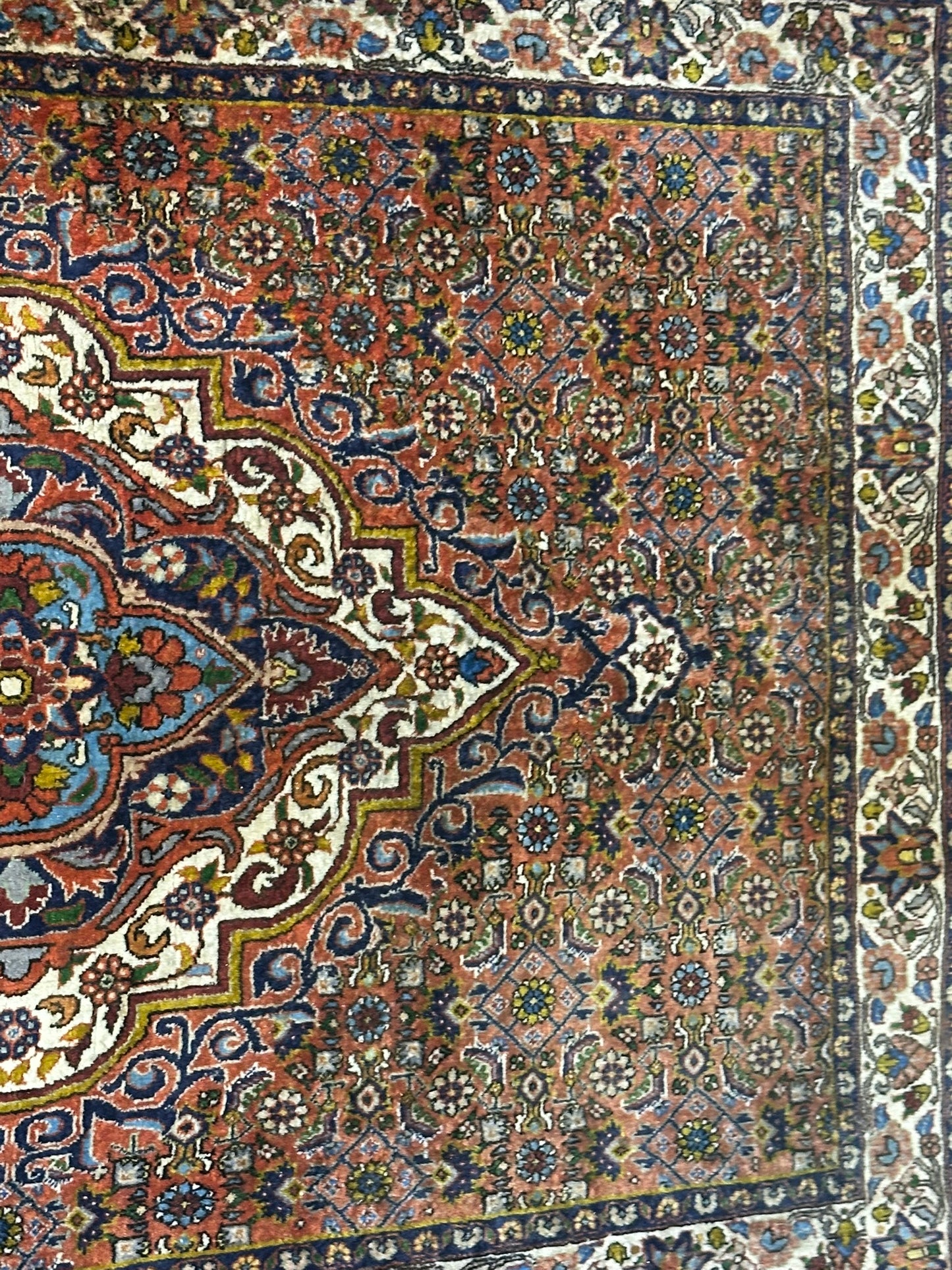 Orientteppich handgeknüpft Bidjar Läufer 320x90 cm