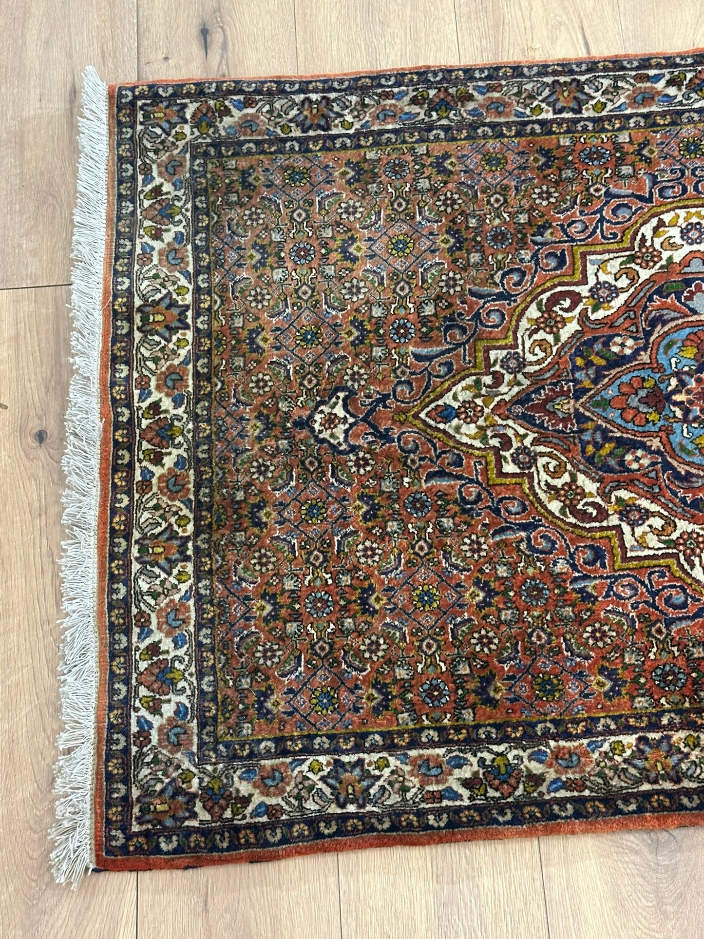 Orientteppich handgeknüpft Bidjar Läufer 320x90 cm