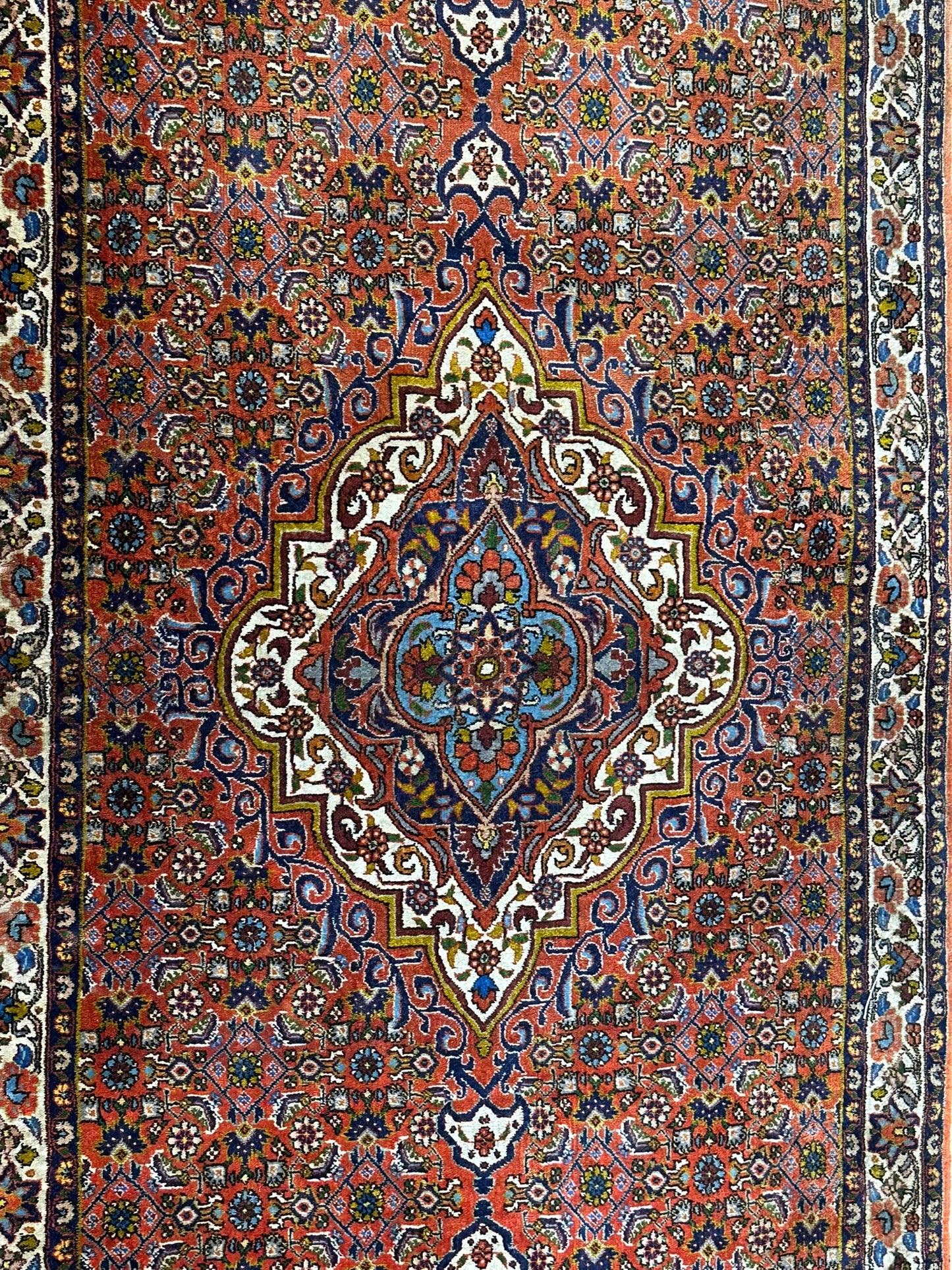 Orientteppich handgeknüpft Bidjar Läufer 320x90 cm