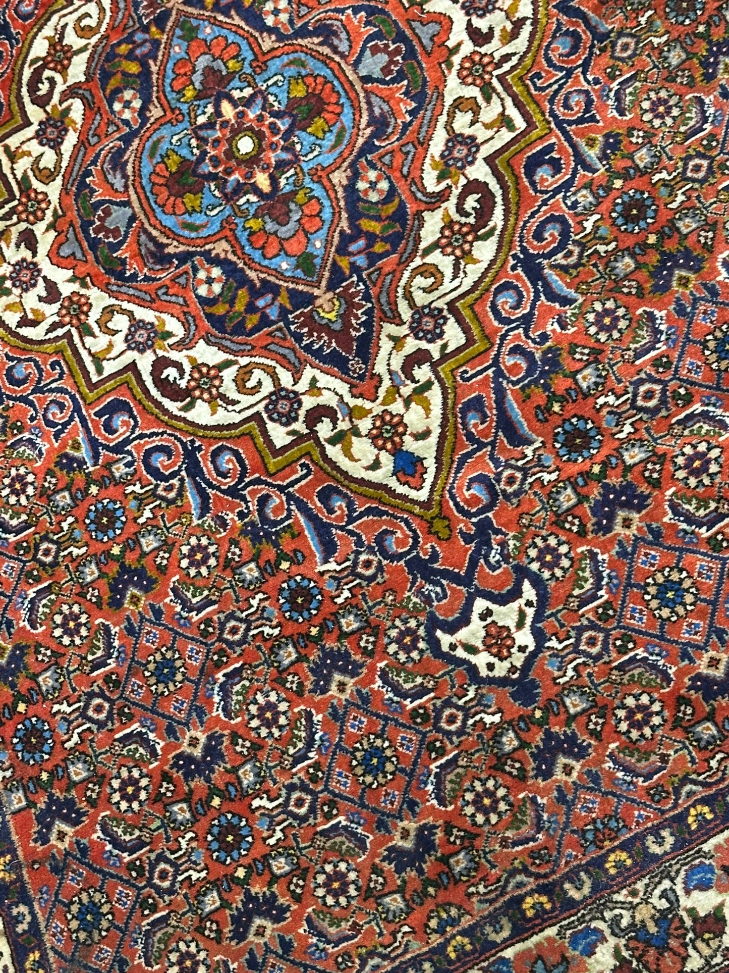 Orientteppich handgeknüpft Bidjar Läufer 320x90 cm