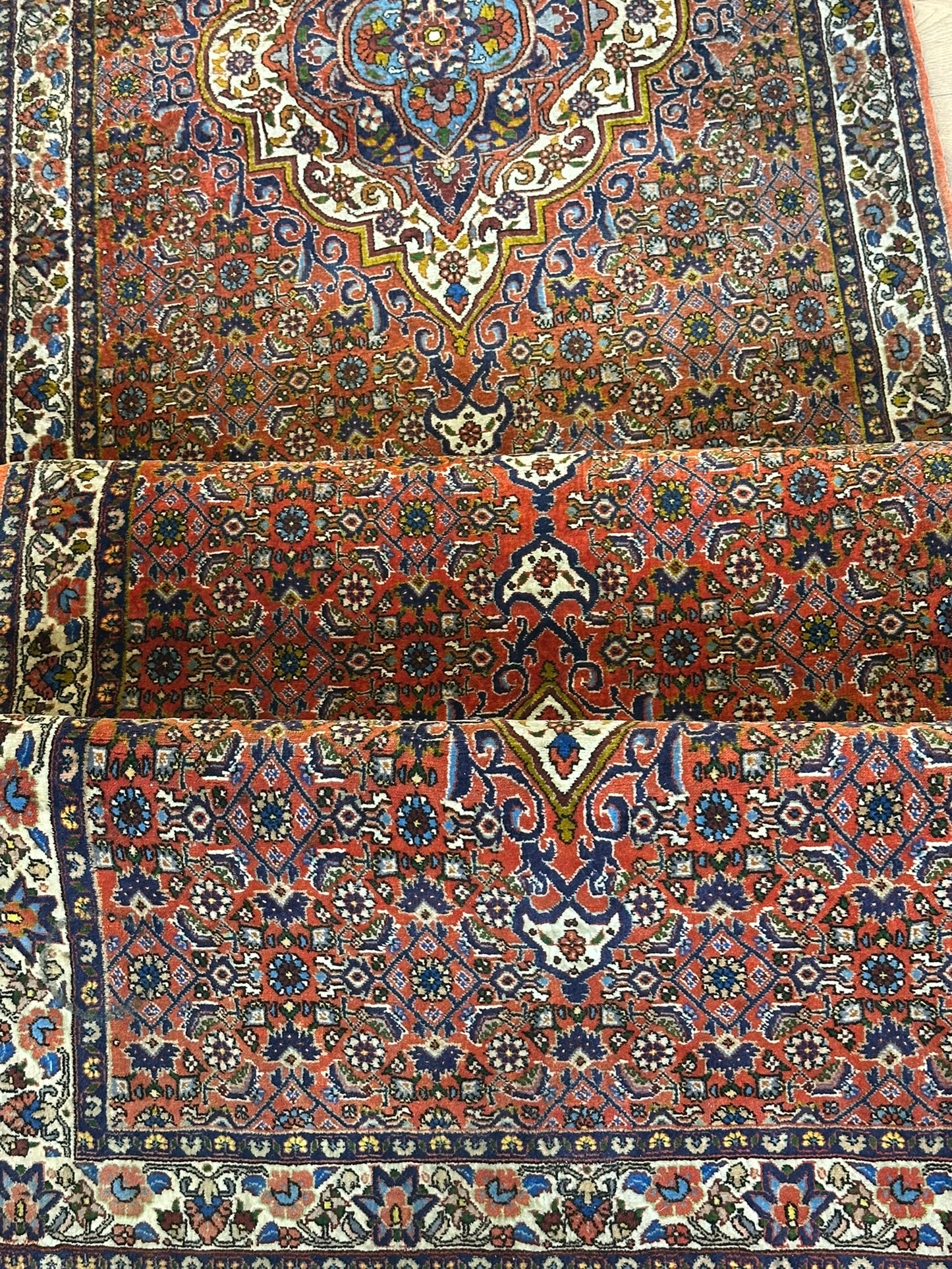 Orientteppich handgeknüpft Bidjar Läufer 320x90 cm