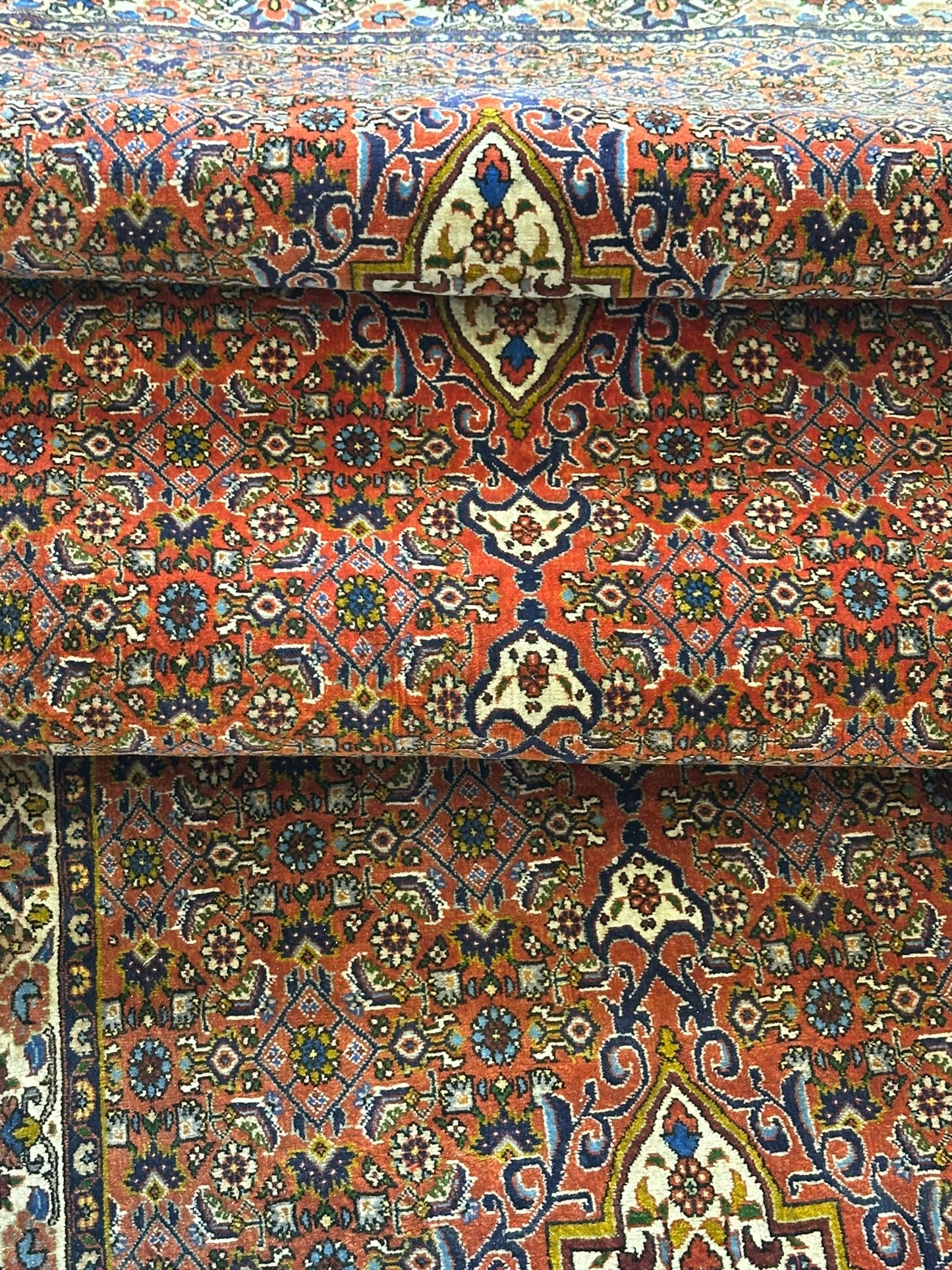 Orientteppich handgeknüpft Bidjar Läufer 320x90 cm