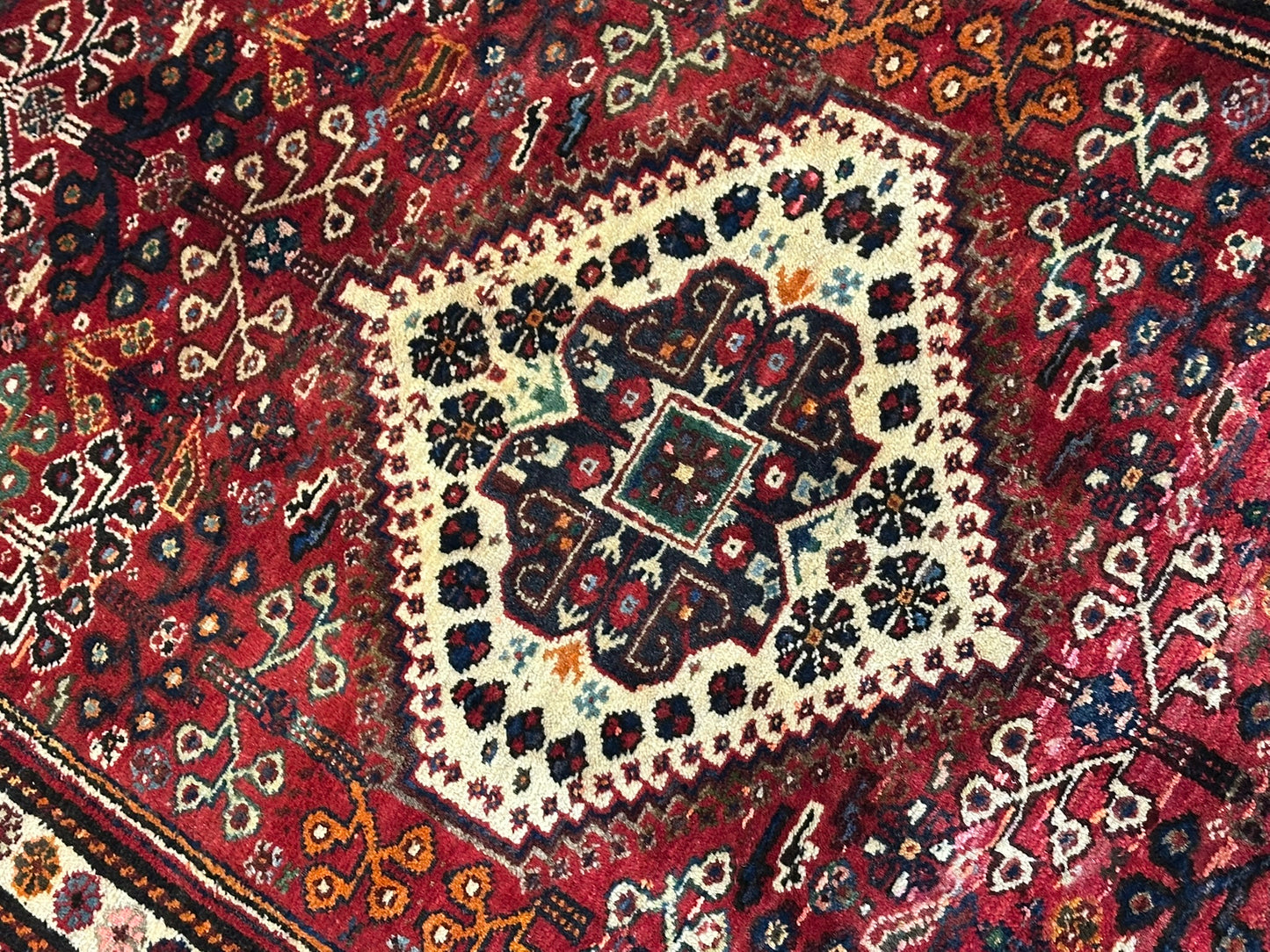 Orientteppich handgeknüpft 157x105 cm Geshgei Wolle