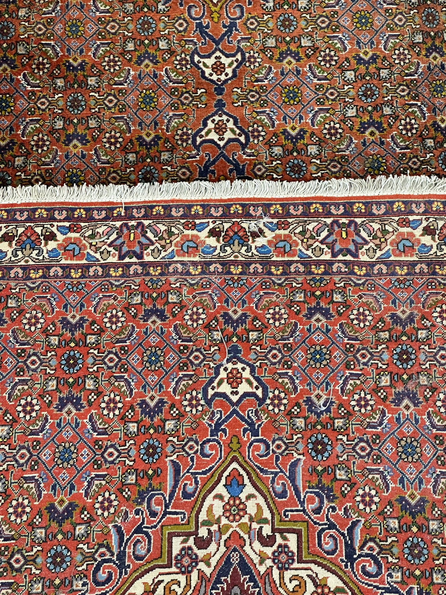 Orientteppich handgeknüpft Bidjar Läufer 320x90 cm