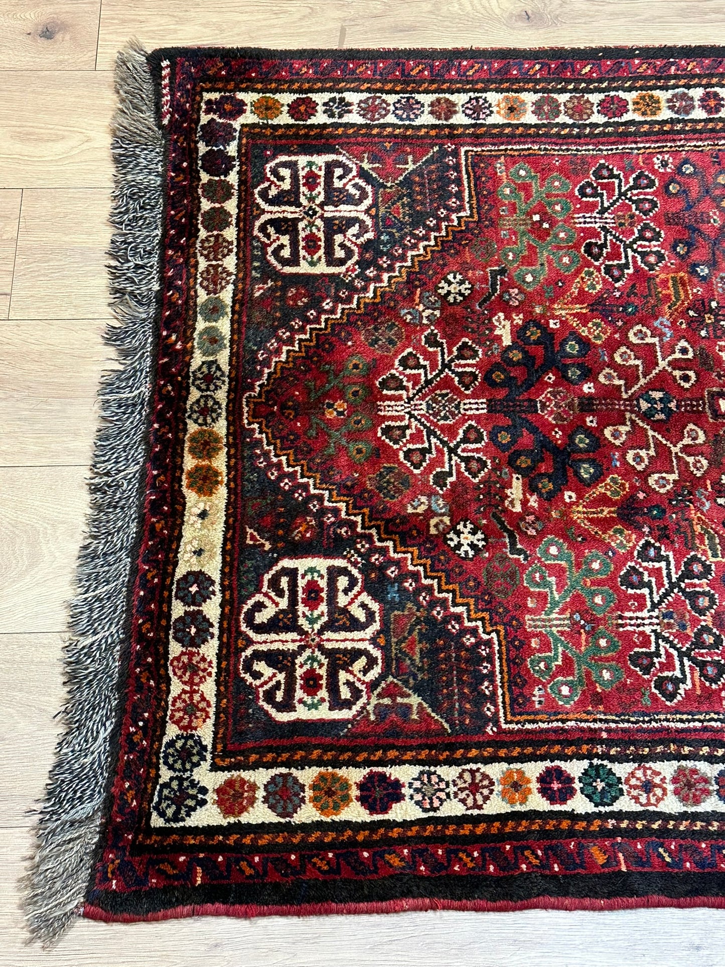 Orientteppich handgeknüpft 157x105 cm Geshgei Wolle