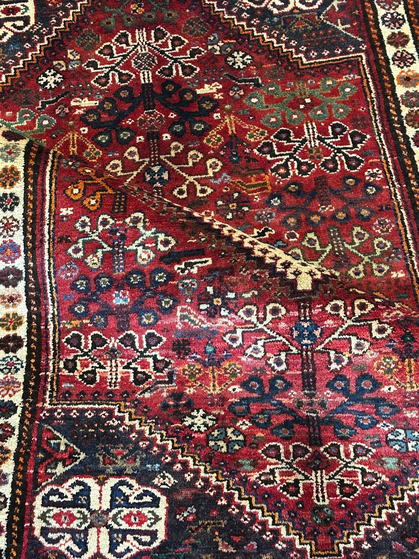 Orientteppich handgeknüpft 157x105 cm Geshgei Wolle