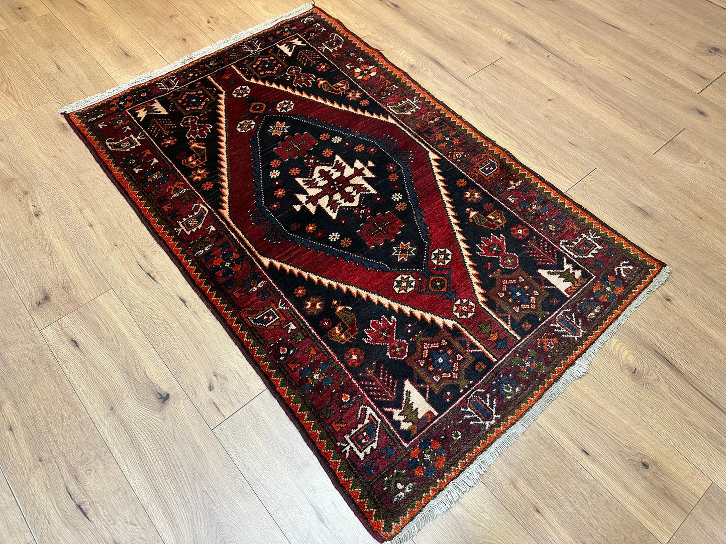 Orientteppich handgeknüpft Hamadan 160x100 cm