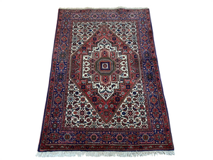 Orientteppich handgeknüpft Bidjar 155x100 cm