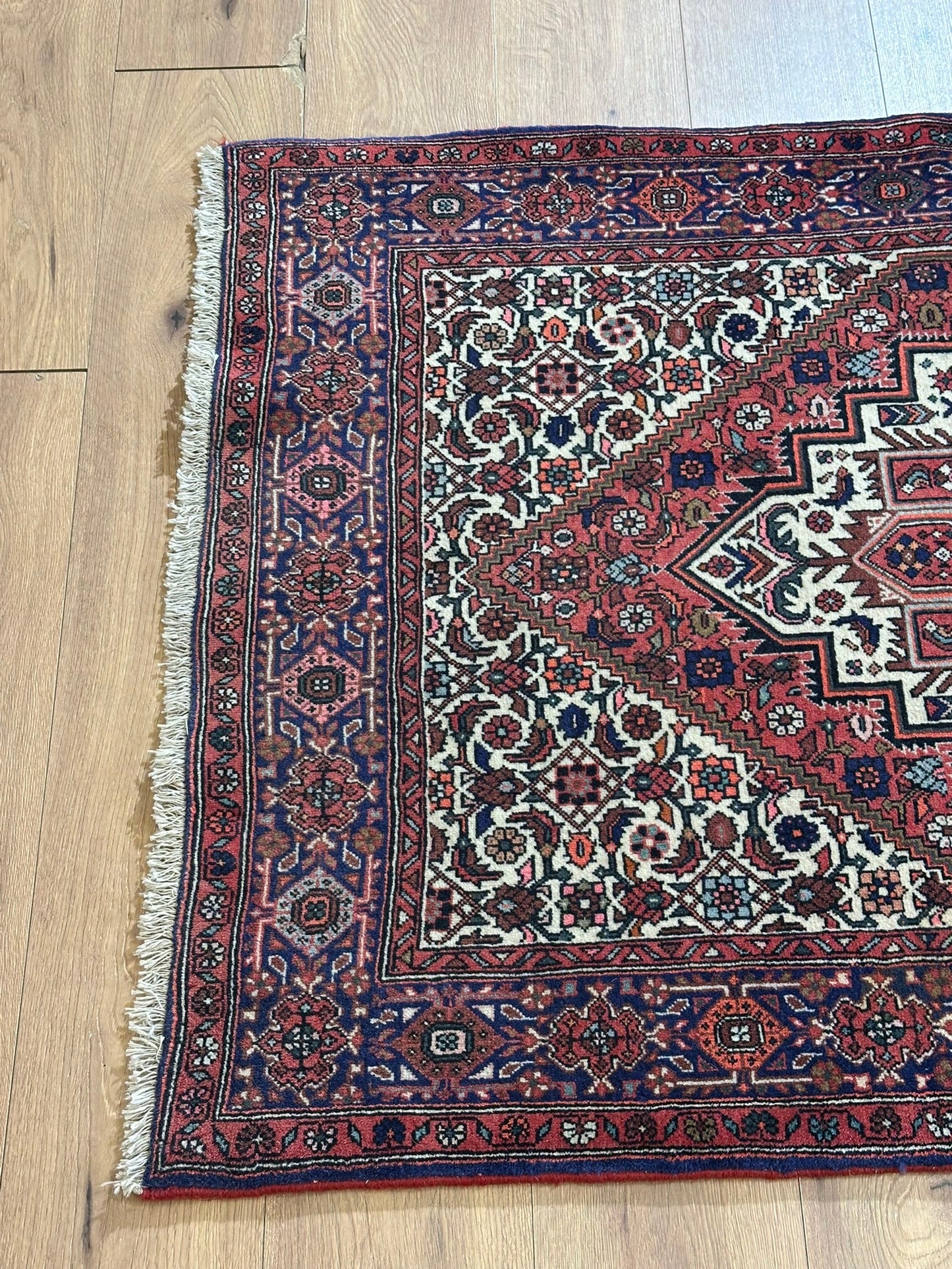 Orientteppich handgeknüpft Bidjar 155x100 cm
