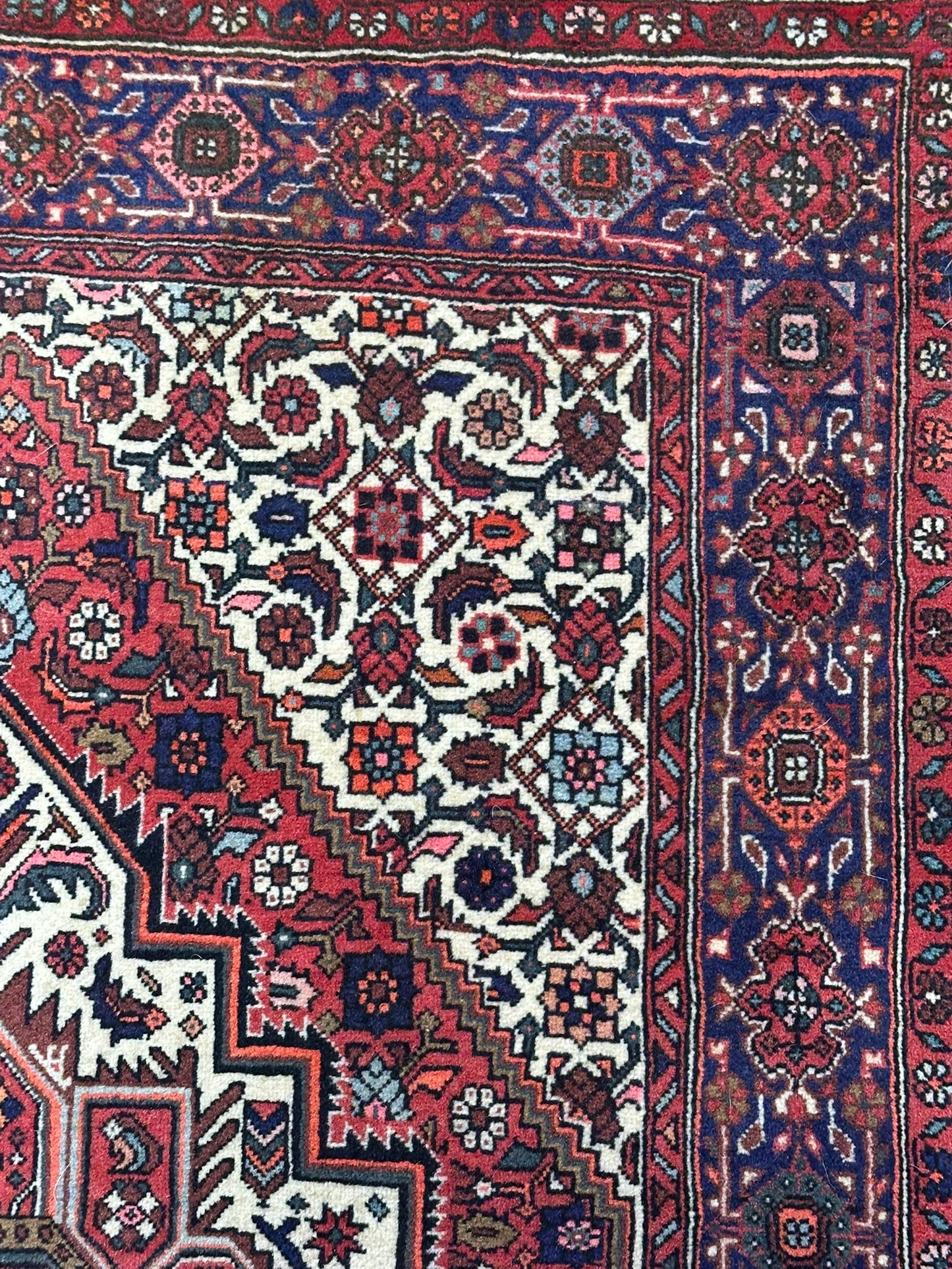 Orientteppich handgeknüpft Bidjar 155x100 cm