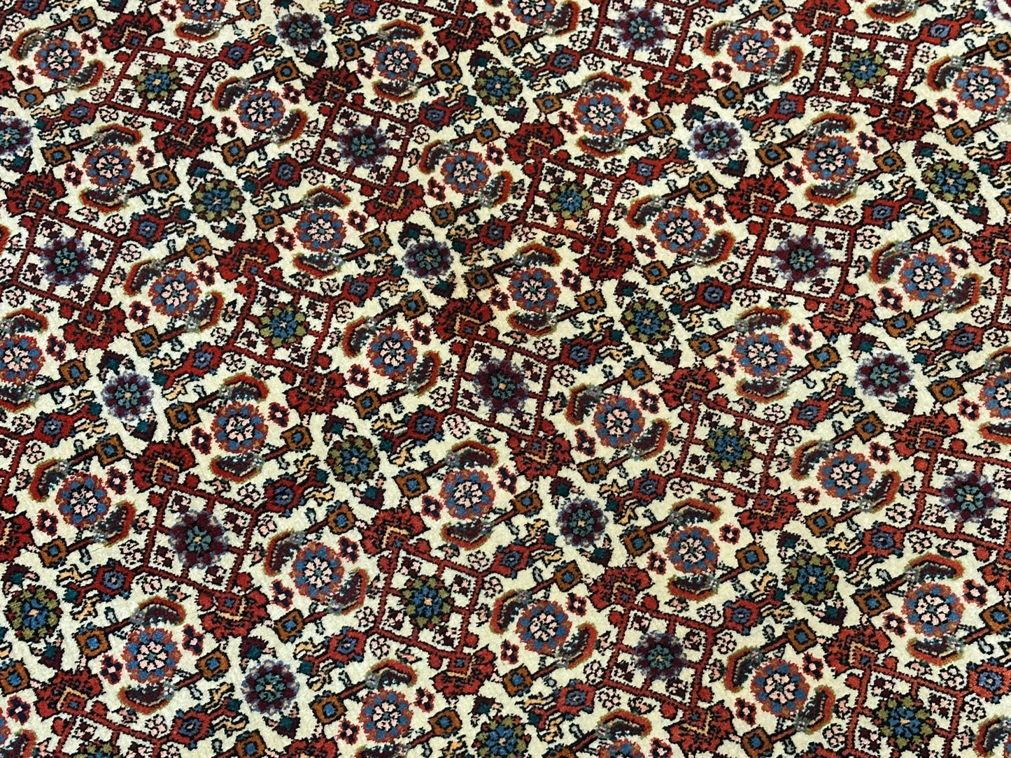 Orientteppich handgeknüpft Bidjar 151x114 cm Korkwolle