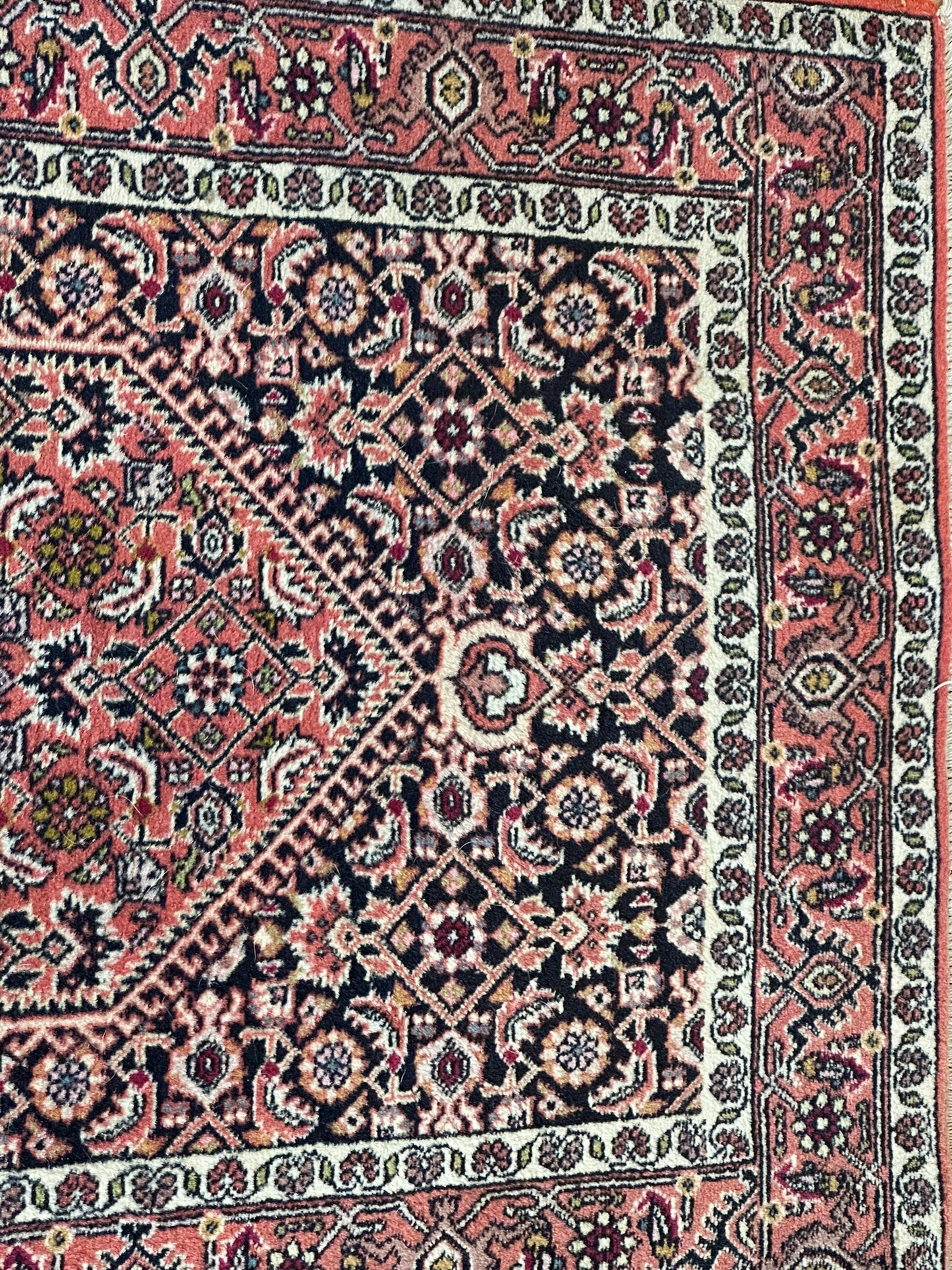 Orientteppich handgeknüpft Bidjar Zanjan Läufer 345x70 cm