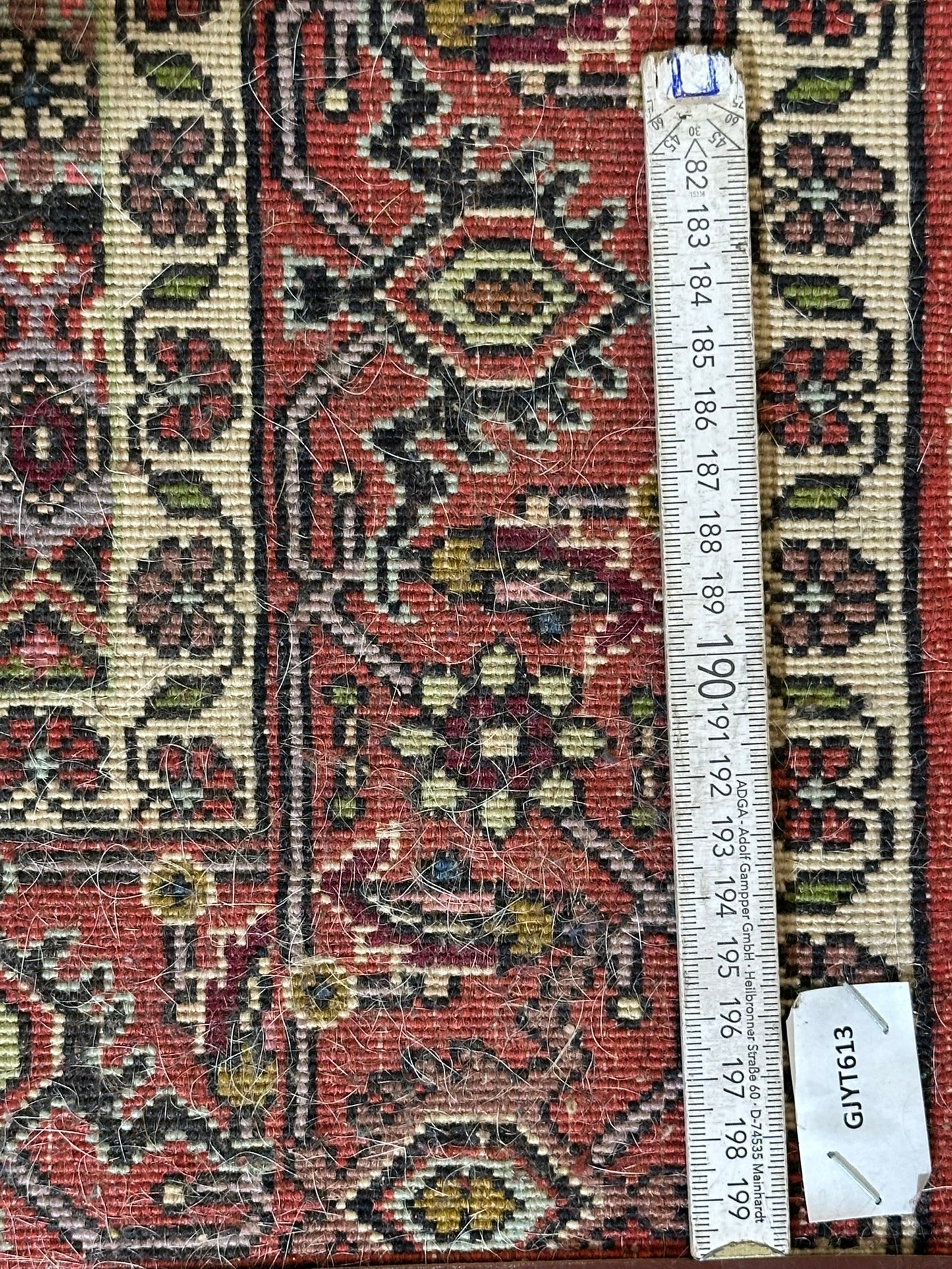 Orientteppich handgeknüpft Bidjar Zanjan Läufer 345x70 cm