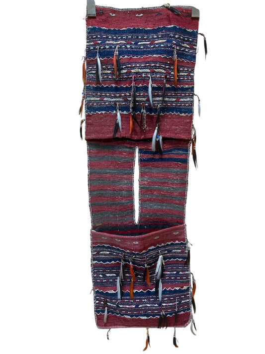 Orientteppich handgeknüpft ANTIK Bachtiar 132x42 cm Wolle
