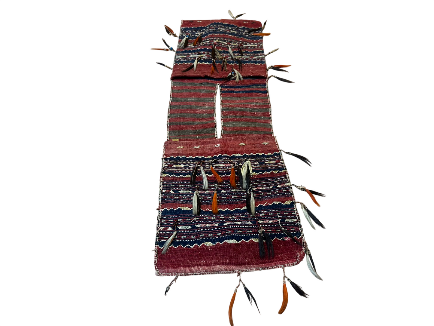 Orientteppich handgeknüpft ANTIK Bachtiar 132x42 cm Wolle