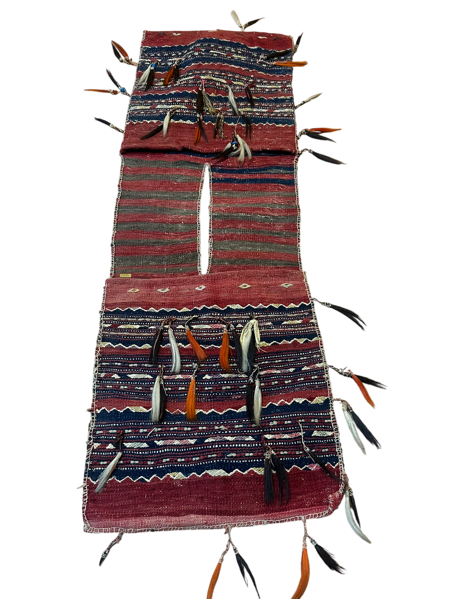 Orientteppich handgeknüpft ANTIK Bachtiar 132x42 cm Wolle