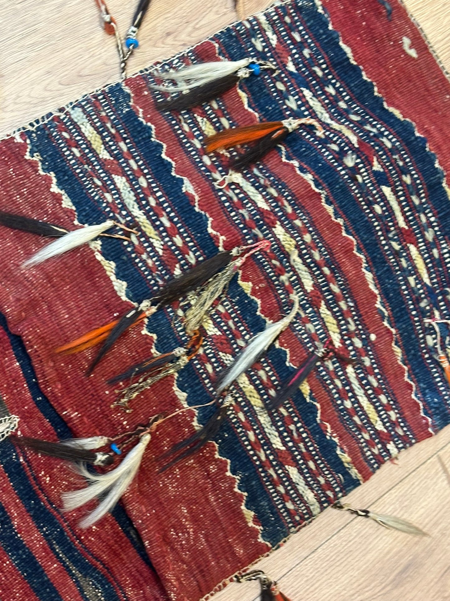 Orientteppich handgeknüpft ANTIK Bachtiar 132x42 cm Wolle