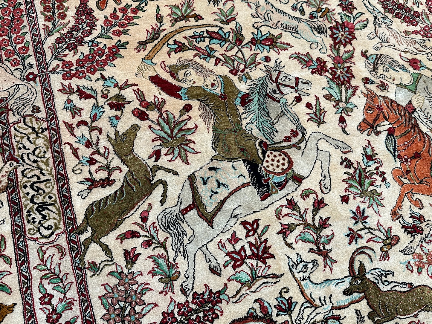Handgeknüpfter Perser Orientteppich Ghoum – 205x140 cm
