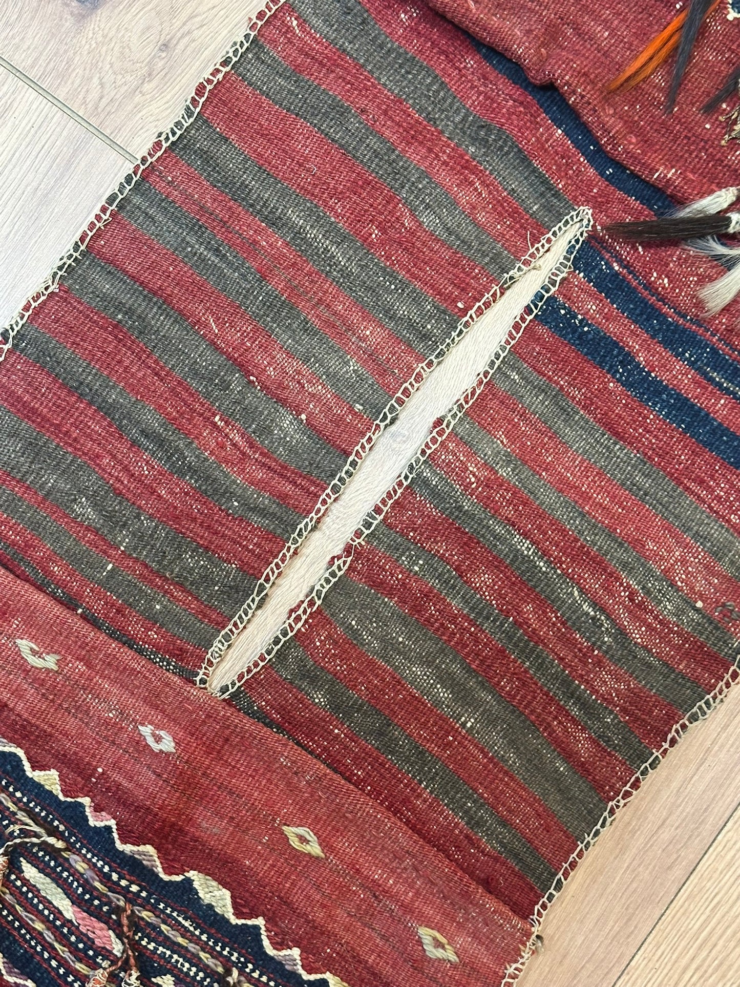 Orientteppich handgeknüpft ANTIK Bachtiar 132x42 cm Wolle