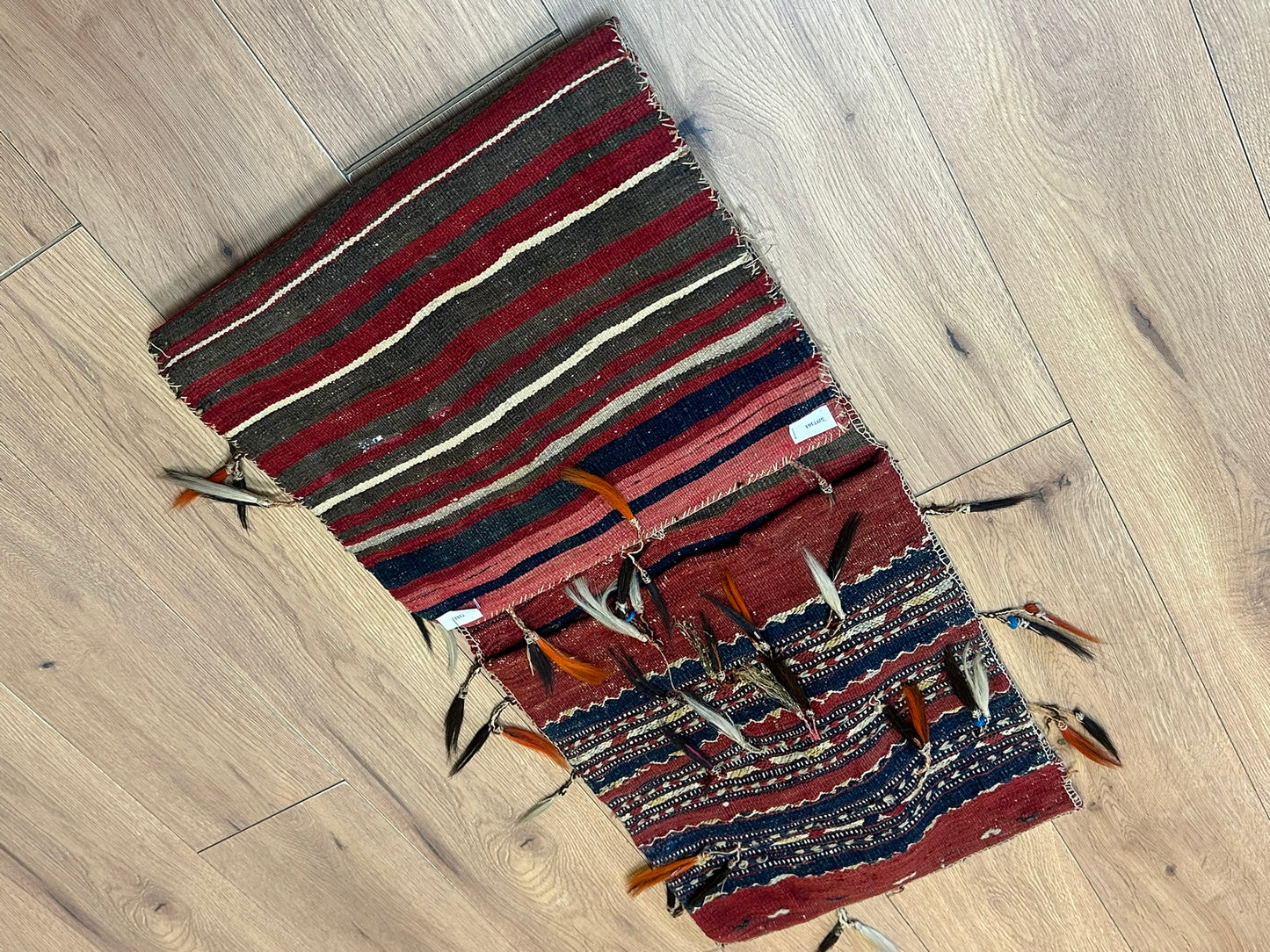 Orientteppich handgeknüpft ANTIK Bachtiar 132x42 cm Wolle