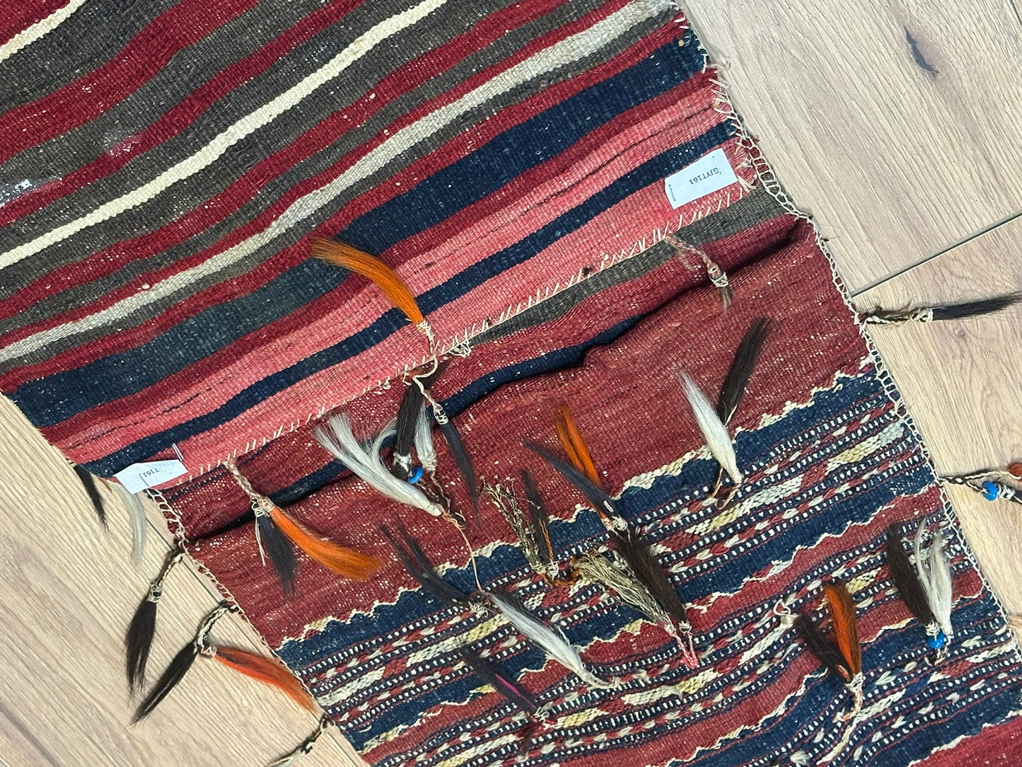 Orientteppich handgeknüpft ANTIK Bachtiar 132x42 cm Wolle