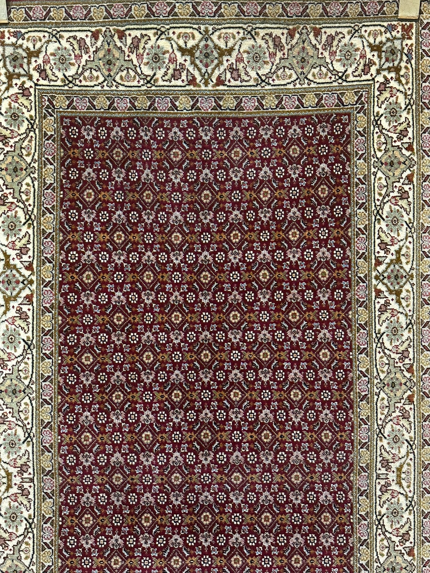 Orientteppich handgeknüpft ANTIK Bidjar 141x72 cm Korkwolle