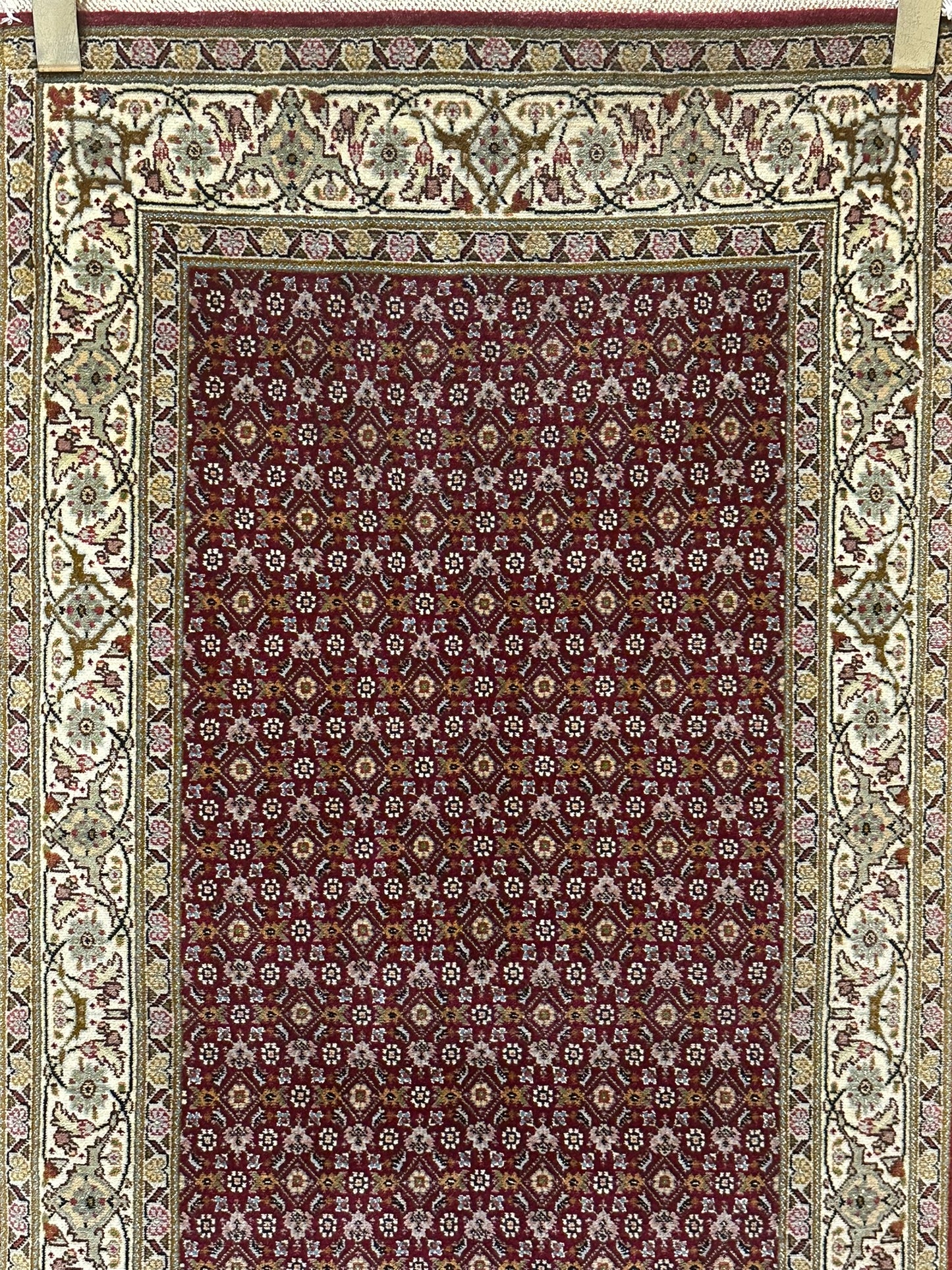 Orientteppich handgeknüpft ANTIK Bidjar 141x72 cm Korkwolle