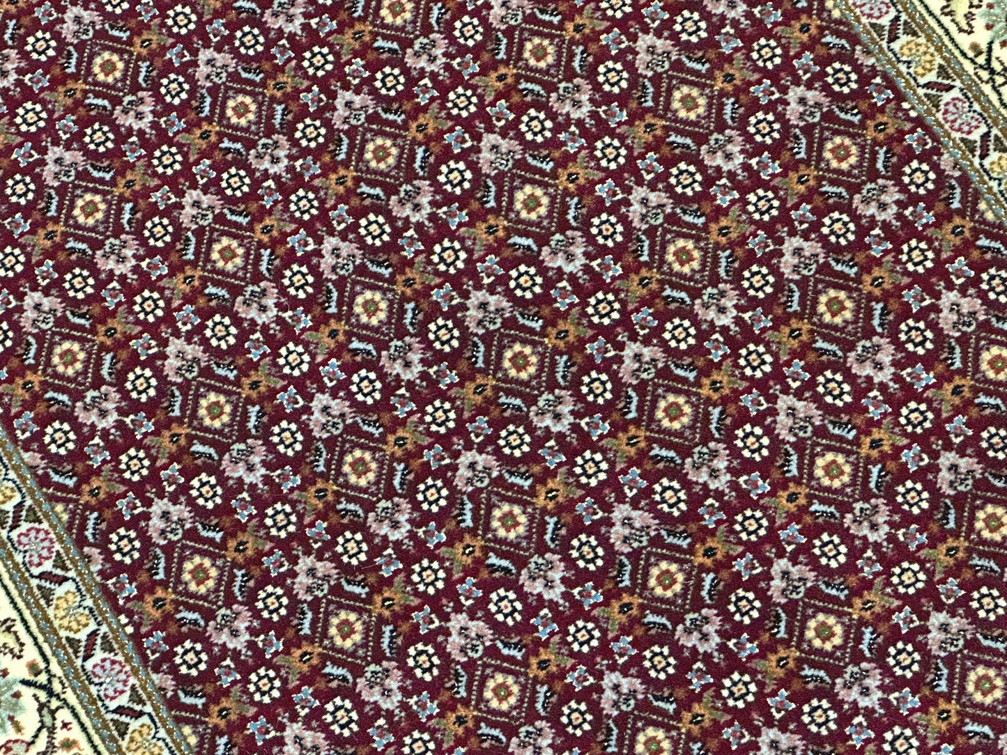 Orientteppich handgeknüpft ANTIK Bidjar 141x72 cm Korkwolle
