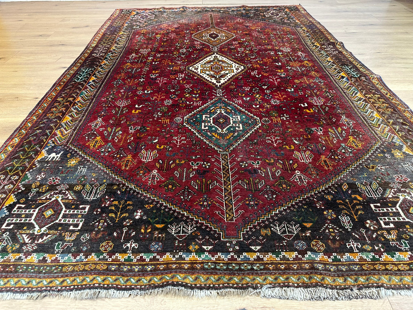 Orientteppich handgeknüpft Ghashghai 260x171 cm