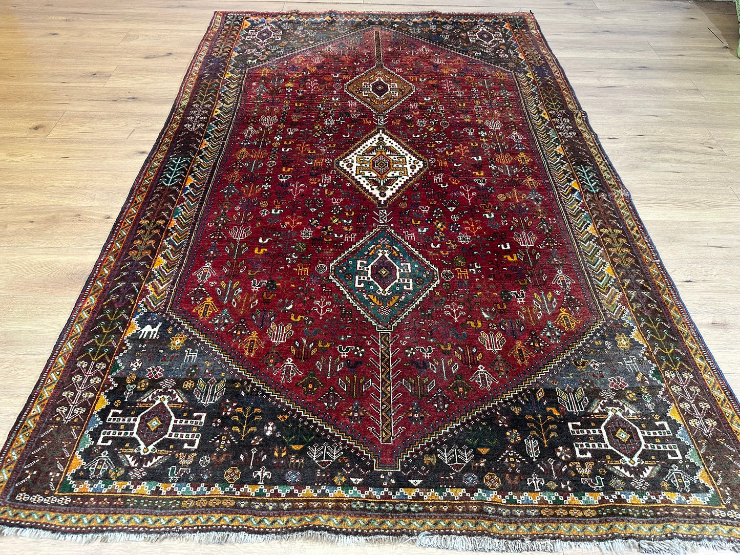 Orientteppich handgeknüpft Ghashghai 260x171 cm