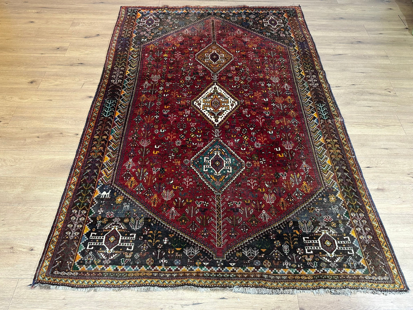 Orientteppich handgeknüpft Ghashghai 260x171 cm