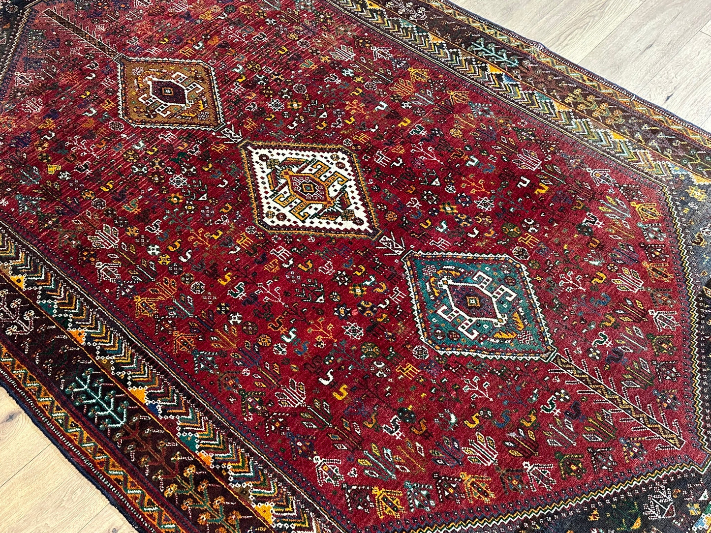 Orientteppich handgeknüpft Ghashghai 260x171 cm