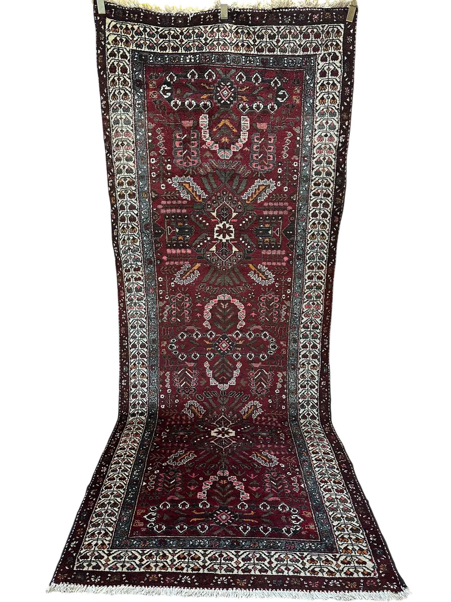 Orientteppich handgeknüpft ANTIK Malayer 290x116 cm Schurwolle