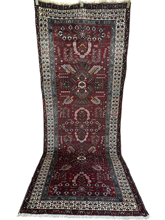 Orientteppich handgeknüpft ANTIK Malayer 290x116 cm Schurwolle