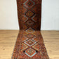 Antiker Orientteppich handgeknüpft Kazak Naturfarben Läufer 410x116 cm