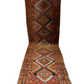 Antiker Orientteppich handgeknüpft Kazak Naturfarben Läufer 410x116 cm
