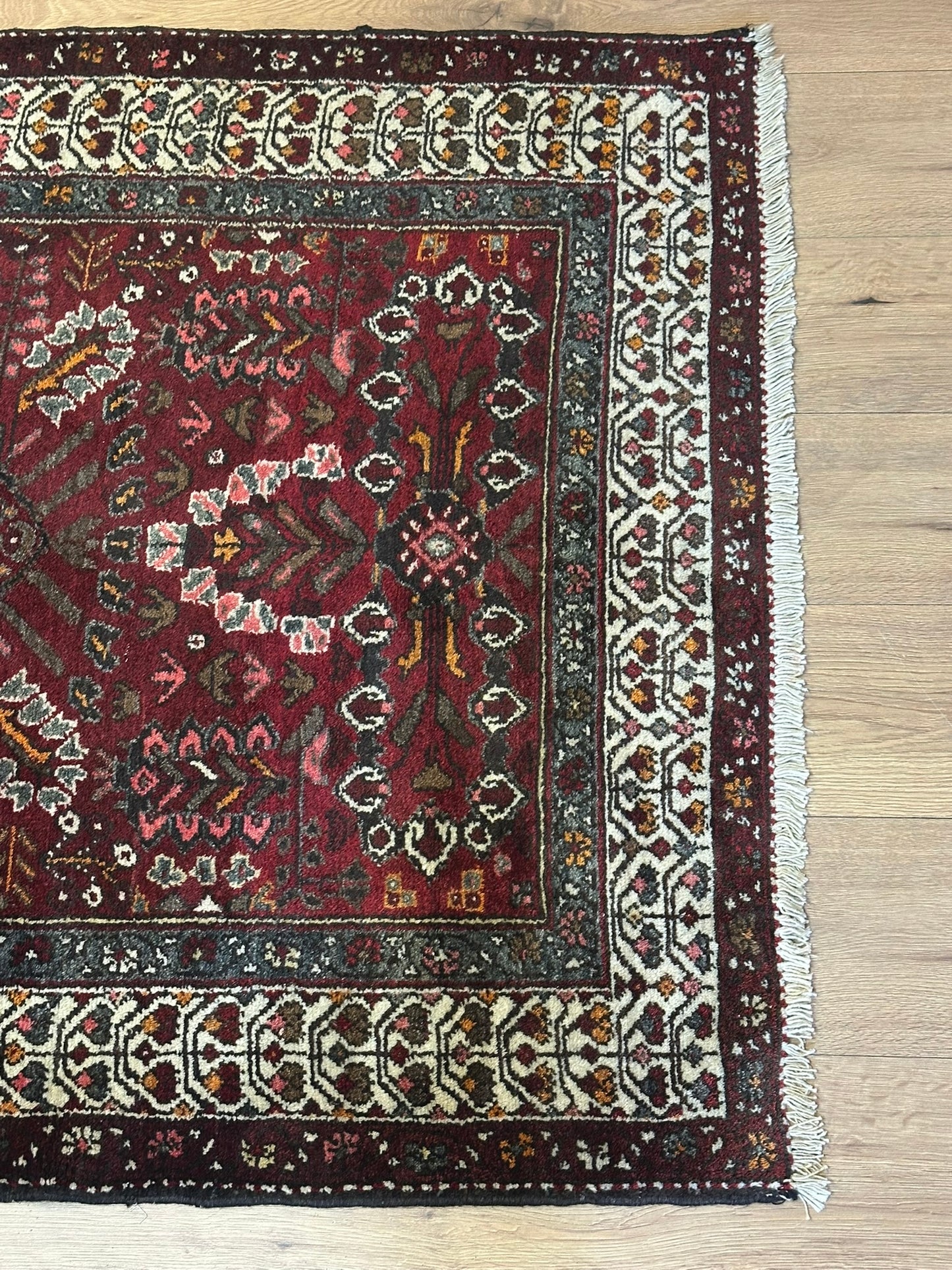 Orientteppich handgeknüpft ANTIK Malayer 290x116 cm Schurwolle