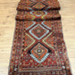 Antiker Orientteppich handgeknüpft Kazak Naturfarben Läufer 410x116 cm
