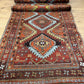 Antiker Orientteppich handgeknüpft Kazak Naturfarben Läufer 410x116 cm
