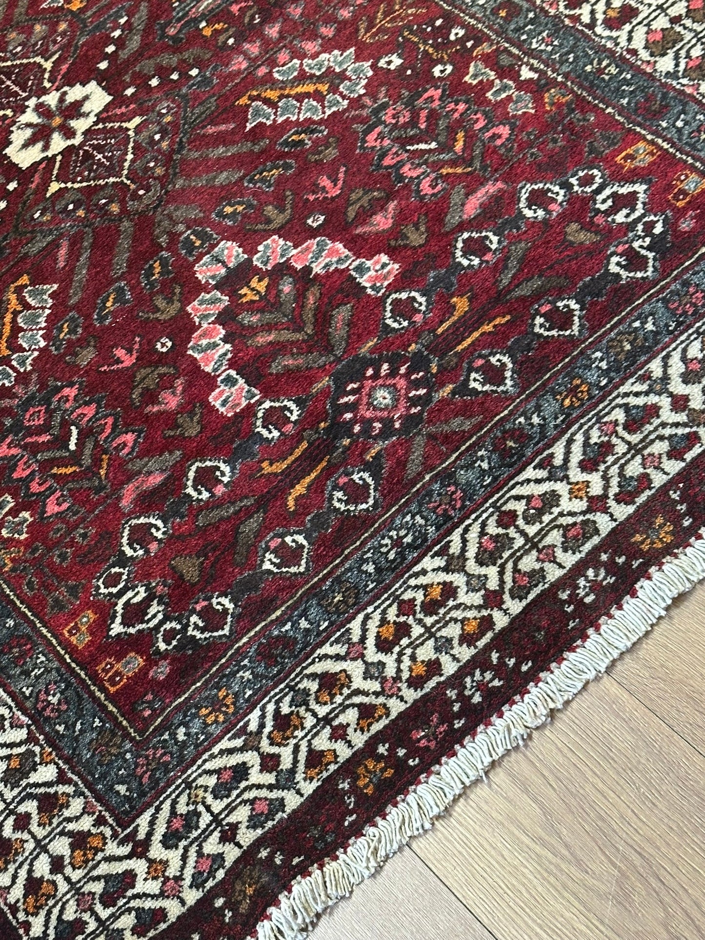 Orientteppich handgeknüpft ANTIK Malayer 290x116 cm Schurwolle