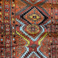 Antiker Orientteppich handgeknüpft Kazak Naturfarben Läufer 410x116 cm