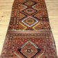 Antiker Orientteppich handgeknüpft Kazak Naturfarben Läufer 410x116 cm