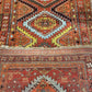 Antiker Orientteppich handgeknüpft Kazak Naturfarben Läufer 410x116 cm